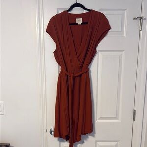 Wrap Rust Dress Anthropologie